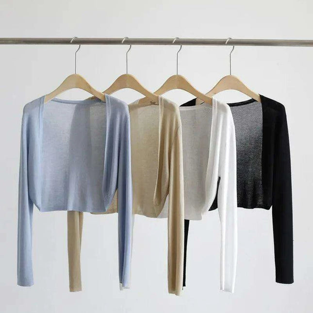 Elegant Women's Lightweight Sweetheart Cardigan for Spring/Summer Style