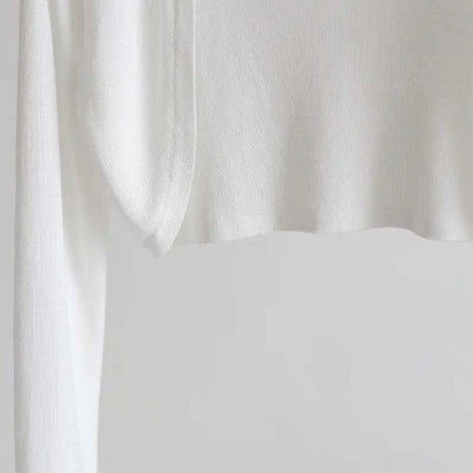 Elegant Women's Lightweight Sweetheart Cardigan for Spring/Summer Style - Très Elite