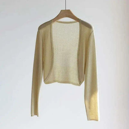 Elegant Women's Lightweight Sweetheart Cardigan for Spring/Summer Style