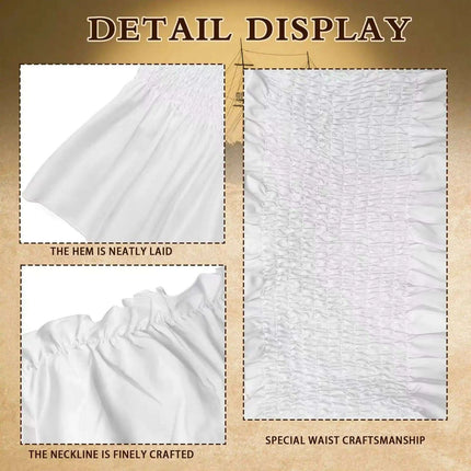 Elegant Women's Swashbuckler Costume – Corset and Flowing Skirt for Halloween and Themed Events - Très Elite