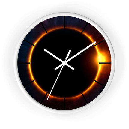 Elegant Wooden Framed Wall Clock for Upscale Home Interior - Très Elite