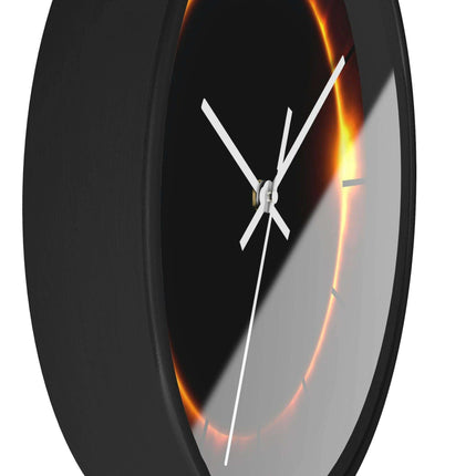 Elegant Wooden Framed Wall Clock for Upscale Home Interior - Très Elite
