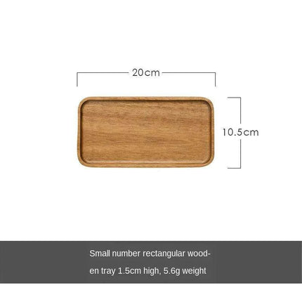 Elegant Wooden Rectangle Serving Tray for Snacks and Appetizers - Perfect for Home and Hospitality..