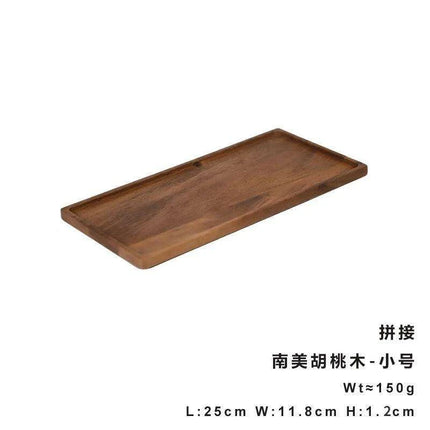 Elegant Wooden Rectangle Serving Tray for Snacks and Appetizers - Perfect for Home and Hospitality - Très Elite