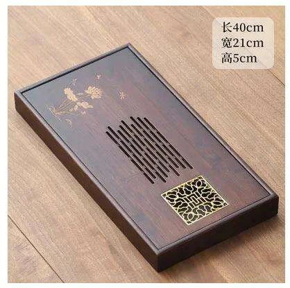 Elegant Wooden Tea Set with Nordic Coasters and Mess-Free Serving Design - Très Elite