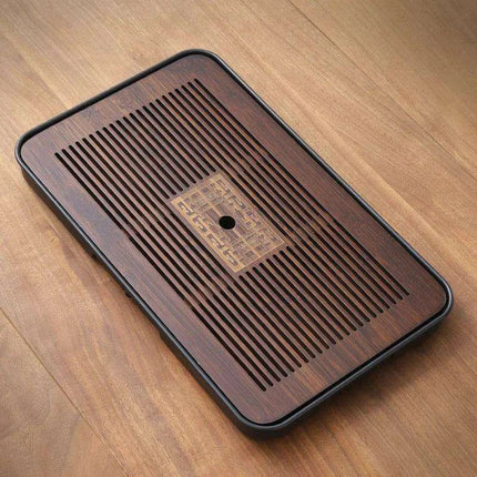 Elegant Wooden Tea Set with Nordic Coasters and Mess-Free Serving Design - Très Elite