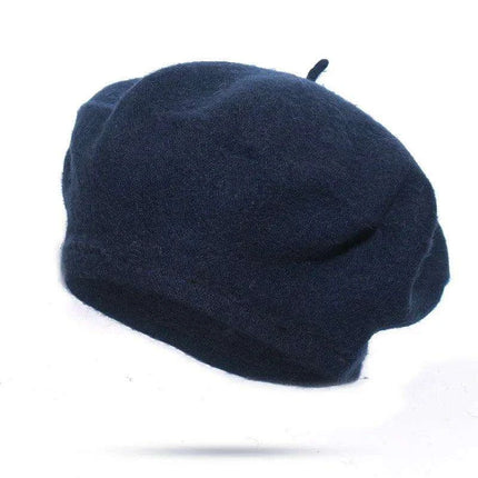 Elegant Wool Beret - Classic Winter Accessory for Women and Teens - Très Elite