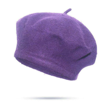 Elegant Wool Beret - Classic Winter Accessory for Women and Teens - Très Elite