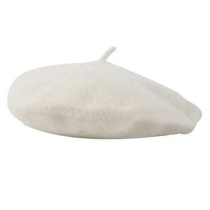 Elegant Wool Beret - Classic Winter Accessory for Women and Teens - Très Elite