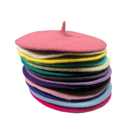 Elegant Wool Beret - Classic Winter Accessory for Women and Teens - Très Elite
