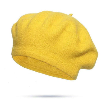 Elegant Wool Beret - Classic Winter Accessory for Women and Teens - Très Elite