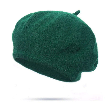 Elegant Wool Beret - Classic Winter Accessory for Women and Teens - Très Elite