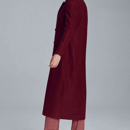 Elegant Wool Blend Long Double Breasted Overcoat For Women - Très Elite