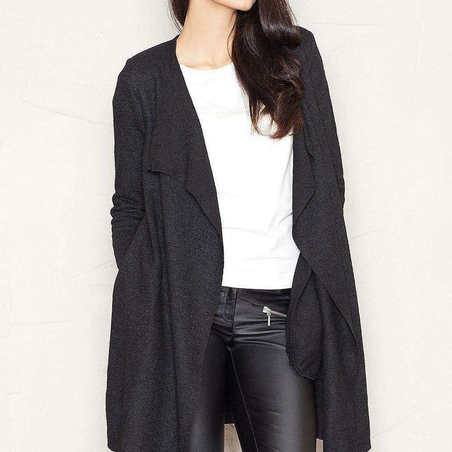 Elegant Wool Blend Sweatshirt with Chic Shoulder Accents for Women