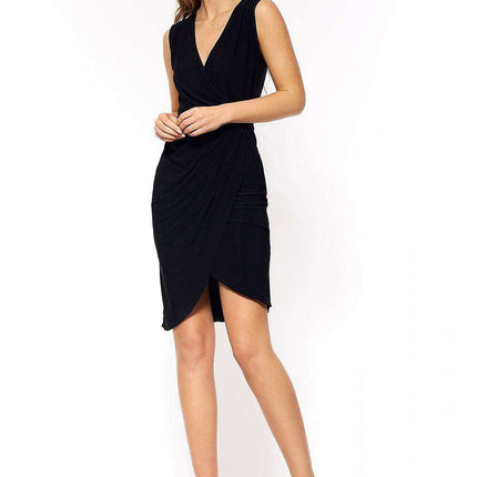 Elegant Wrap Cocktail Dress With Flattering Waist Belt - Très Elite