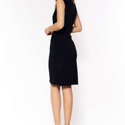 Elegant Wrap Cocktail Dress With Flattering Waist Belt - Très Elite