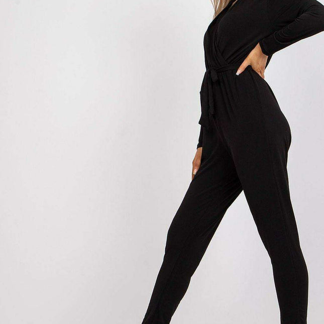 Elegant Wrap-Front Jumpsuit
