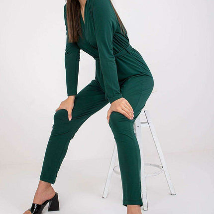 Elegant Wrap-Front Jumpsuit - Très Elite