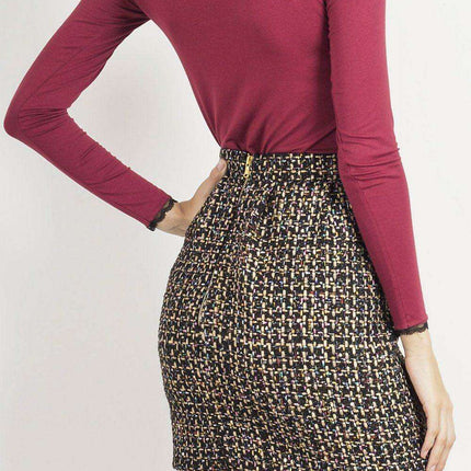 Elegant Zippered Mini Skirt Timeless Luxury For Women