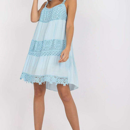 Elegantly Crafted Summer Flare Dress with Unique Openwork Design - Très Elite