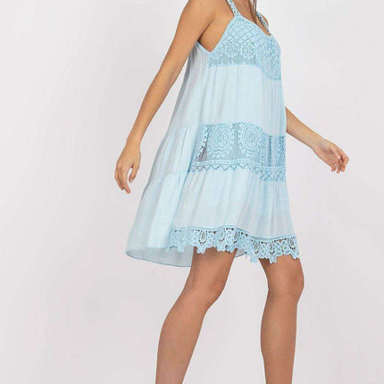 Elegantly Crafted Summer Flare Dress with Unique Openwork Design - Très Elite