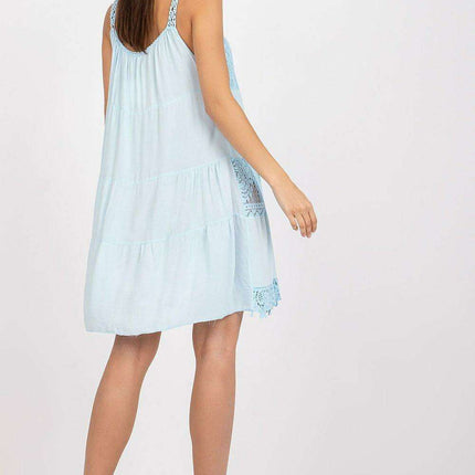 Elegantly Crafted Summer Flare Dress with Unique Openwork Design - Très Elite