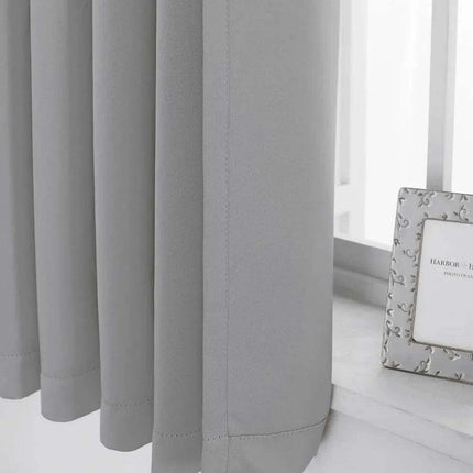 Elegantly Insulated Blackout Pleated Curtain Set - 84x96 Inches..