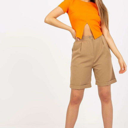 Elevate High-Rise Chic Zipper Shorts - Très Elite