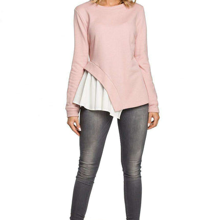Elevate Your Look with Blouse Moe: Chic Asymmetrical Top in Soft Knit and Airy Fabric Blend - Très Elite