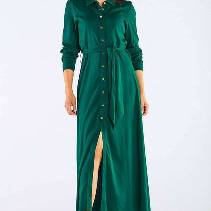 Elevated Casual Maxi Shirt Dress for Every Occasion - Très Elite