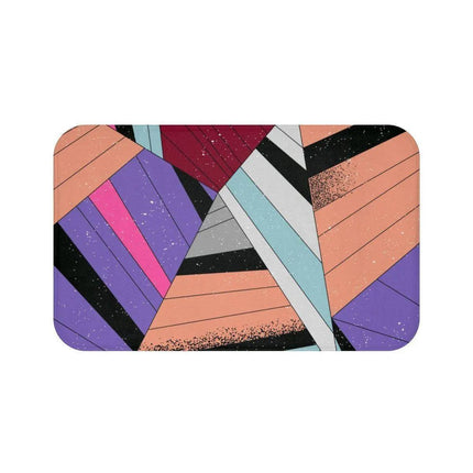 Elite Maison Contemporary Memory Foam Geometric Bath Mat- Très Elite- Très Elite