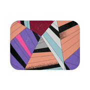 Elite Maison Contemporary Memory Foam Geometric Bath Mat - Très Elite