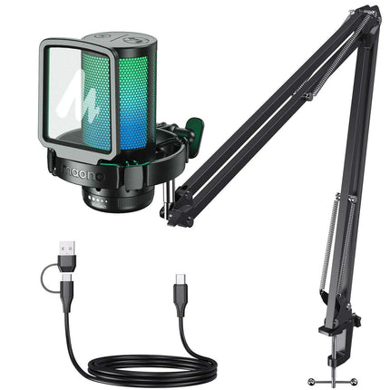 Elite RGB USB Gaming Microphone with Exceptional Clarity and Advanced Noise Cancellation - Très Elite