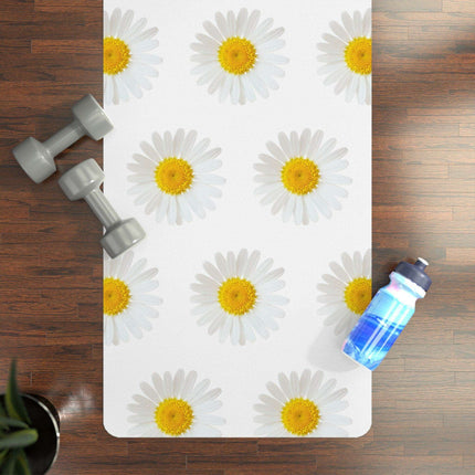 Elite Zen Custom Luxury Daisy Yoga Mat - Microfiber Suede with Anti-Slip Design