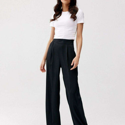 Elsa Satin Wide Leg Trousers by Roco Fashion - Très Elite
