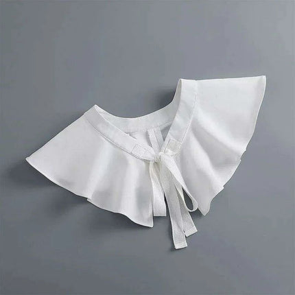 Embroidered Lace Detachable Collar for Women - Elegant White Shawl Accessory - Très Elite
