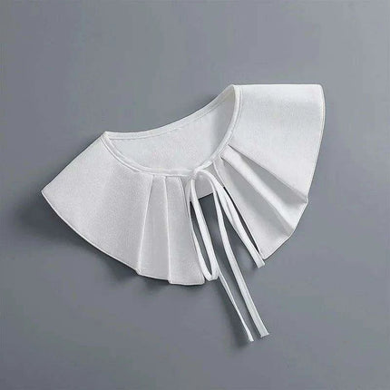 Embroidered Lace Detachable Collar for Women - Elegant White Shawl Accessory - Très Elite