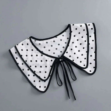 Embroidered Lace Detachable Collar for Women - Elegant White Shawl Accessory - Très Elite