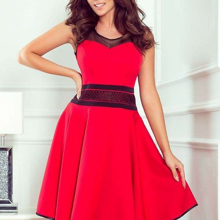 Emerald Green Tulle A-Line Cocktail Dress with Stylish Pockets - Numoco Collection - Très Elite