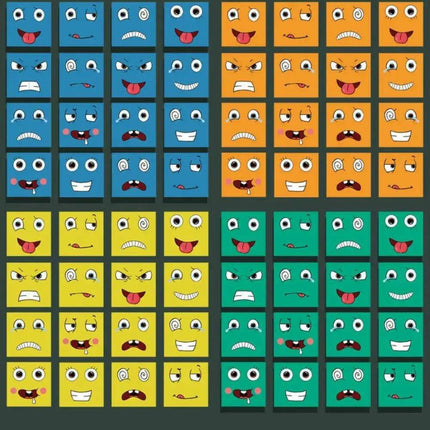 Emoticon Adventure Eco-Friendly Puzzle Set: Fun Learning Tool for Kids - Très Elite