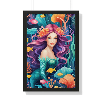 Enchanted Mermaid Retreat Vertical Wall Art - Artisan Designed by Maison d'Elite - Très Elite
