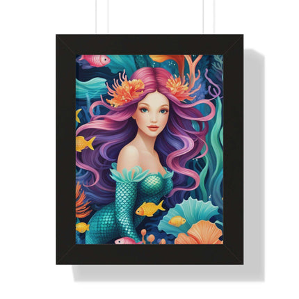 Enchanted Mermaid Retreat Vertical Wall Art - Artisan Designed by Maison d'Elite - Très Elite