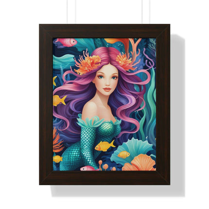 Enchanted Mermaid Retreat Vertical Wall Art - Artisan Designed by Maison d'Elite - Très Elite