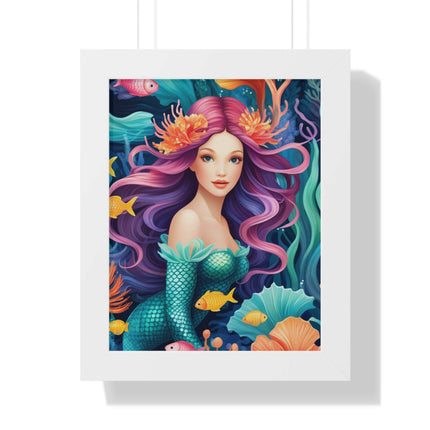 Enchanted Mermaid Retreat Vertical Wall Art - Artisan Designed by Maison d'Elite - Très Elite