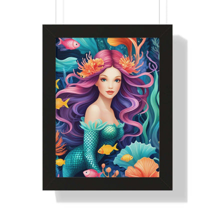 Enchanted Mermaid Retreat Vertical Wall Art - Artisan Designed by Maison d'Elite - Très Elite