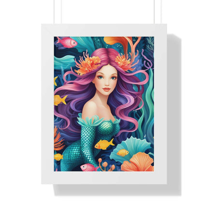 Enchanted Mermaid Retreat Vertical Wall Art - Artisan Designed by Maison d'Elite - Très Elite