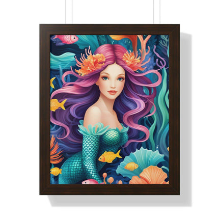 Enchanted Mermaid Retreat Vertical Wall Art - Artisan Designed by Maison d'Elite - Très Elite