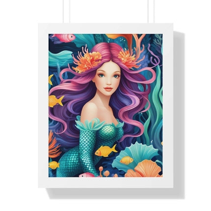 Enchanted Mermaid Retreat Vertical Wall Art - Artisan Designed by Maison d'Elite - Très Elite