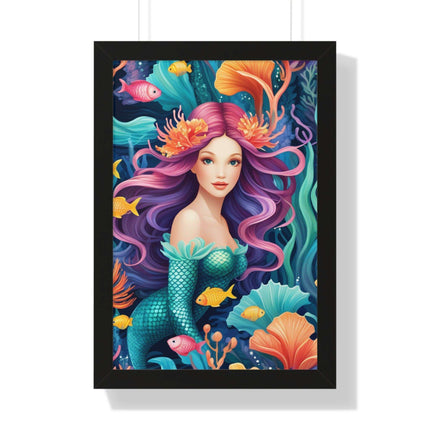 Enchanted Mermaid Retreat Vertical Wall Art - Artisan Designed by Maison d'Elite - Très Elite