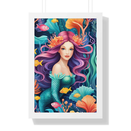 Enchanted Mermaid Retreat Vertical Wall Art - Artisan Designed by Maison d'Elite - Très Elite